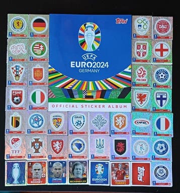 2024 Topps UEFA Euro Foil Sticker album - Near Mint (NM), Nieuw