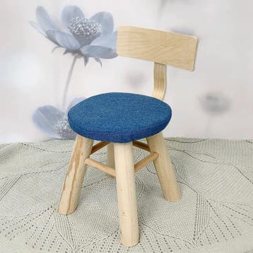 Houten Stoeltje met Rugleuning - 30 cm zithoogte - Geschik, Ophalen of Verzenden, Nieuw