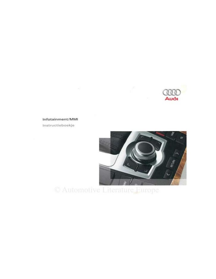 2006 AUDI INSTRUCTIEBOEKJE INFOTAINMENT MMI NEDERLANDS, Auto diversen, Handleidingen en Instructieboekjes