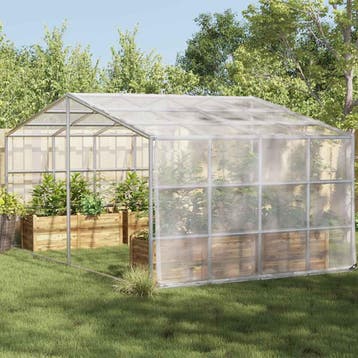 vidaXL Plantenafdekking met zeilringen 3x8 m polyethyleen, Verzenden