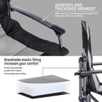 Campingstoel - Visstoel - Vouwstoel - Grijs - Symino, Verzenden, Zo goed als nieuw