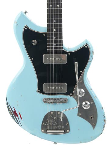 Novo Serus J Daphne Blue over 64 3 Tone Sunburst Medium Aged, Ophalen of Verzenden, Nieuw, Solid body
