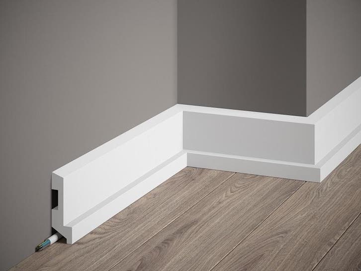 Plint MD024 LED  (80 x 27 mm), lengte 2 m, Huis en Inrichting, Stoffering | Behang, Ophalen of Verzenden