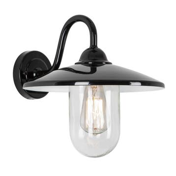Brig Stallamp Zwart Met Lichtsensor LED Buitenverlichting, Tuin en Terras, Verzenden, Nieuw