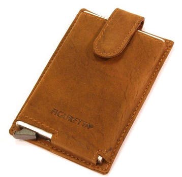 Figuretta lederen sleeve creditcardhouder - bruin, Verzenden, Nieuw