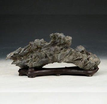 Steen, Hout - Premium Makkou-Seki Suiseki - Toyama (Berg)