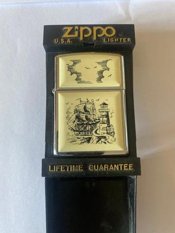 Zippo - 359 Reg Scrimshaw Ship - Zonder minimumprijs -, Nieuw