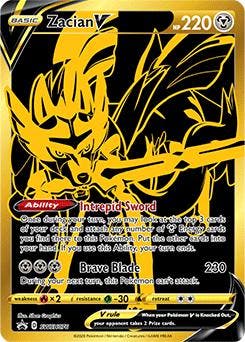 Zacian V swsh-076 Sword&Shield Promos, Ophalen of Verzenden, Nieuw, Losse kaart, Foil