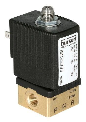 Magneetventiel 3/2-weg Rc1/4 NC Messing FKM 0-6bar/87psi, Verzenden, Nieuw