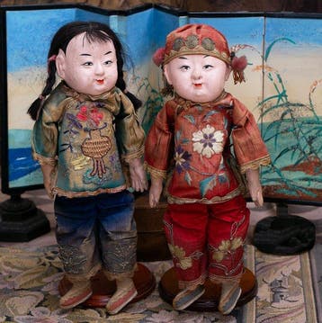 Unknown Manufacturer - Pop - Pair, Antique Chinese Paper