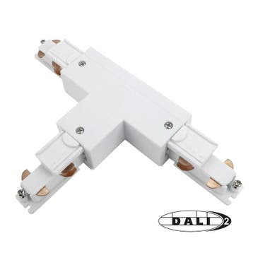 DALI 3-FASE RAIL | T-VORM CONNECTOR | LEFT-2 | WIT, Nieuw