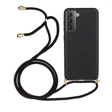 Galaxy S21 Crossbody TPU Hoesje met Koord Zwart, Ophalen of Verzenden, Nieuw