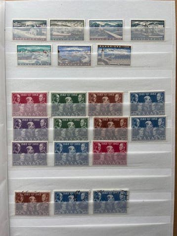 Griekenland 1958/1976 - Partij in een Stockboek, Postzegels en Munten, Gestempeld