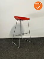 Barkruk - HAY- about a stool - Rood gestoffeerd - chroom..., Werkplek, Ophalen of Verzenden, Gebruikt, Overige typen