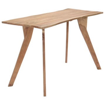 vidaXL Eettafel 120x58x76 cm massief acaciahout, Verzenden, Nieuw