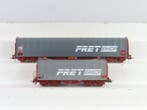 Roco H0 - 46298/47661 - Modeltrein goederenwagonset (2) - 2x, Nieuw