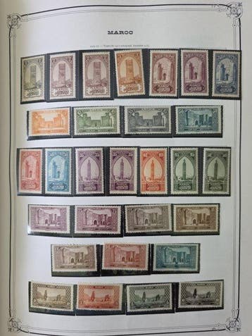 Marokko 1800/1900 - (90 paginas) | Lokale berichten, Franse, Gestempeld