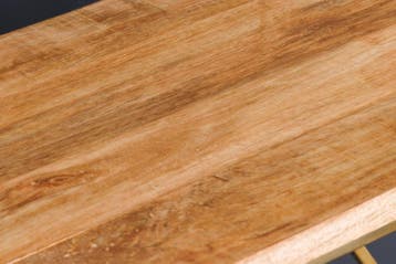 Abstracte wandtafel DIAMOND 120 cm naturel messing mango, Ophalen of Verzenden, Nieuw