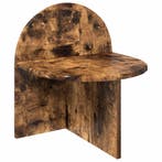 vidaXL Nachtkastje Gerookte Eik 40 x 35,5 x 45,5 cm, Minder dan 45 cm, Verzenden, Nieuw, Minder dan 55 cm