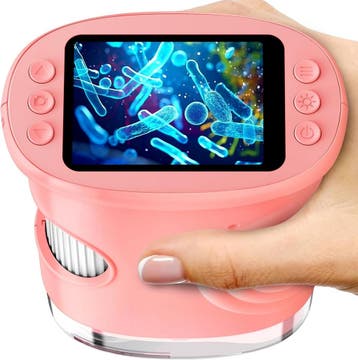 Kindermicroscoop Ashfly | Oplaadbaar | Laatste Stuk!, Ophalen of Verzenden, Zo goed als nieuw, Ontdekken, Met licht