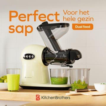 2dekans | KitchenBrothers Slowjuicer XL - Juicer - Groenten, Ophalen of Verzenden, Zo goed als nieuw