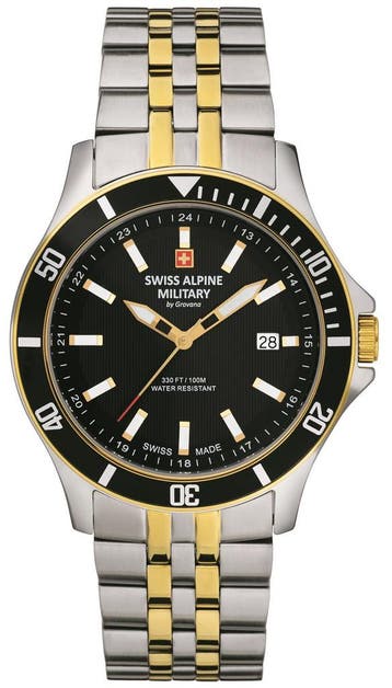 Swiss Alpine Military 7022.1147 Challenger horloge, Overige merken, Staal, Verzenden, Polshorloge
