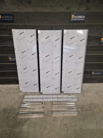 Wandschap | 3-laags | RVS | 140 cm | horeca, Gebruikt, RVS Meubilair