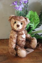 Steiff: classic Teddybeer 33cm, met tweekleurig mohair,