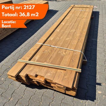 Partij Thermo vuren channelsiding 4500x143-130x17mm, Ophalen of Verzenden, Nieuw