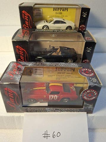 Bang 1:43 - Modelauto (3) - 1 Ferrari 348 GTB + 1 Ferrari, Nieuw