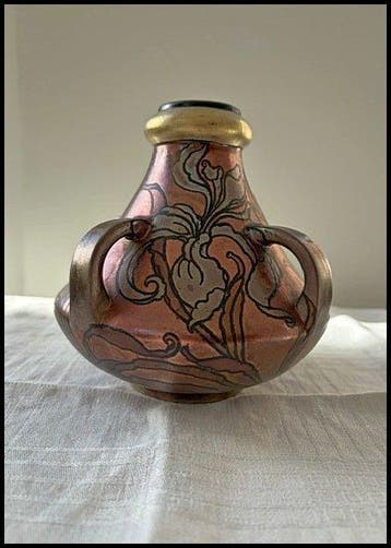 Boch Frères - Emile Diffloth - Vaas - Keramiek - Art Nouveau, Antiek en Kunst