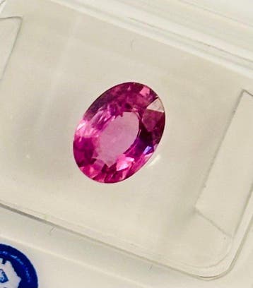 Zonder minimumprijs - 1 pcs Roze Saffier - 1.29 ct - Antwerp, Nieuw