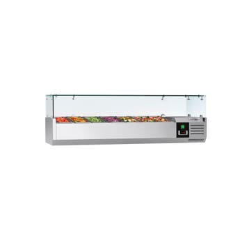 GGM Gastro | Opzetkoelvitrine PREMIUM - 1500x395mm - 6x GN |, Verzenden