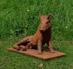 sculptuur, Wild Boar - 60 cm in length - 27 kg - 43 cm -