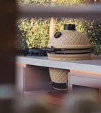 BASTE kamado bbq large - 21 inch - Beige, Tuin en Terras, Houtskoolbarbecues, Verzenden, Nieuw
