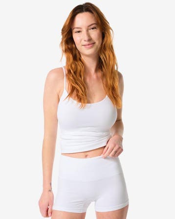 HEMA Licht corrigerende shortie katoen wit, Kleding | Dames, Verzenden, Wit