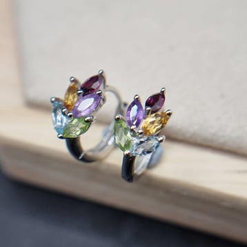 Zonder minimumprijs - Oorbellen Zilver - 1.50ct. tw., Sieraden, Tassen en Uiterlijk, Nieuw