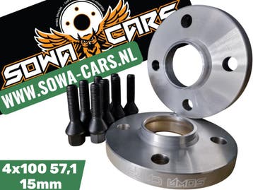 Spoorverbreders Spacers Bmw serie 3 e30 e21 4x100 57,1 15mm, Verzenden