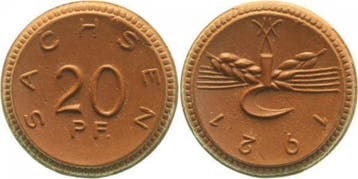 Duitsland 20 Pfennig Notgeld Sachsen 1921 Jn 53 Franzoesi..., Verzenden