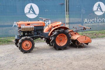 Veiling: Minitractor Kubota B7000 Diesel 13pk met grondfrees, Ophalen, Gebruikt, Tot 80 Pk, Overige merken