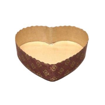 Bakvorm Karton Hart 13,3x13x3,5cm (per stuk), Verzenden, Nieuw