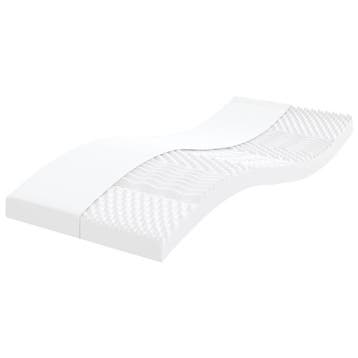 vidaXL Schuimmatras 7 zones hardheid 20 ILD 80x220 cm wit, Verzenden, Nieuw