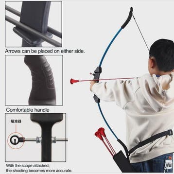 Kinder Recurve Boog en Zuignap Pijl Set - Junior Boogschiete, Verzenden, Nieuw