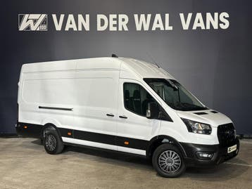 Ford Transit 2.0 TDCI 130pk L4H3 Euro6 Airco | Camera | Crui, Stof, Gebruikt, Wit, Dealer onderhouden