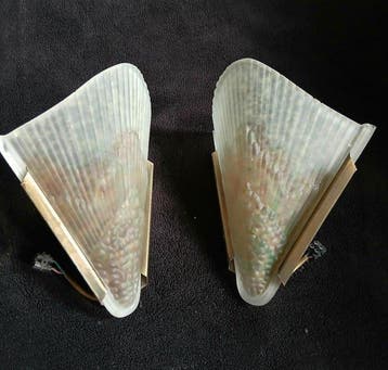 Tolede - Wandkandelaar (2) - Glas, Metaal