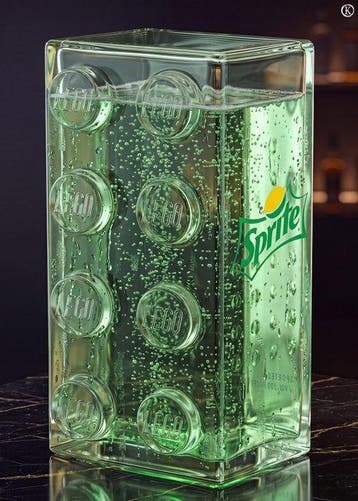 Kleury.art - [XL MATTE PAPER] LEGO Bottle Concept: Sprite, Kinderen en Baby's, Nieuw
