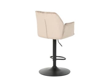 2dekans | Barkruk Jill Velvet - Duopack - Taupe - 2 stuks, Ophalen of Verzenden, Zo goed als nieuw