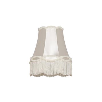 Stoffen lampenkap crème 30 cm - Granny, Huis en Inrichting, Lampen | Lampenkappen, Verzenden, Rond, Nieuw, Crème