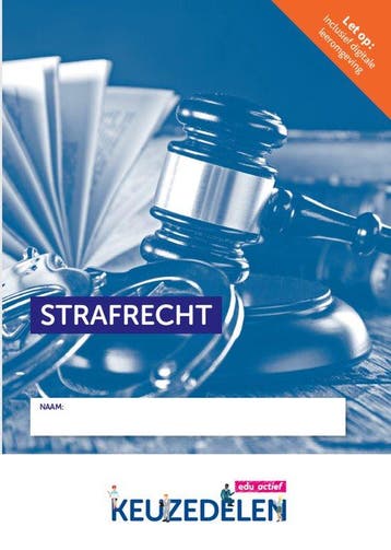 9789037264975 Keuzedelen - Keuzedeel Strafrecht combipakket, Verzenden, Zo goed als nieuw