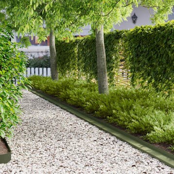 vidaXL Gazonrand 30 st 100 x 10 x 8 cm Staal Olijfgroen, Tuin en Terras, Overige Tuin en Terras, Verzenden, Nieuw